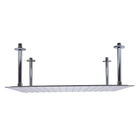 Alfi Brand 24" Square Brushed Solid SS Ultra Thin Rain Shower Head RAIN24S-BSS